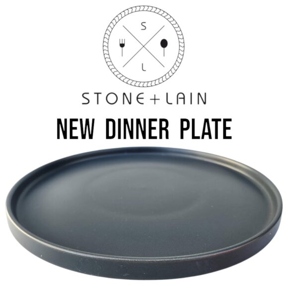NEW Stone Lain Stoneware Round Dinner Plate Dinnerware Gray Replacement Matte Mi - Picture 7 of 9